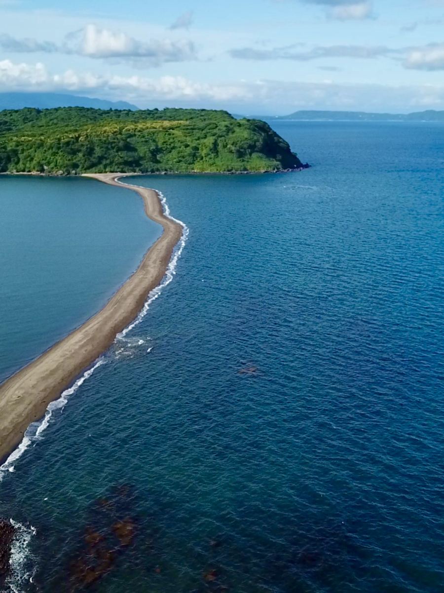知林ヶ島 砂の道